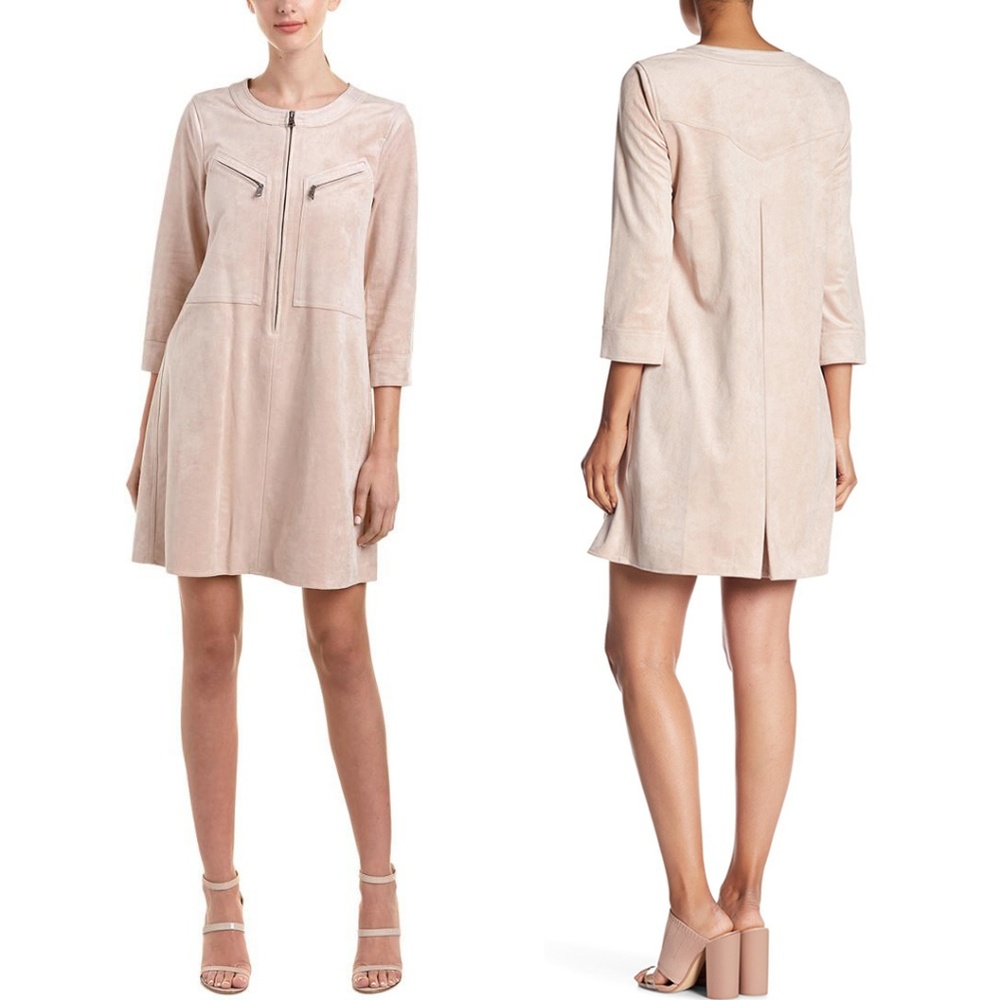 NEW BCBG MaxAzria 'Aimy' Soft Vegan Suede Dress Size XS & Small MSRP $297 NWT